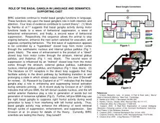 ROLE OF THE BASAL GANGLIA IN LANGUAGE AND SEMANTICS: SUPPORTING CAST