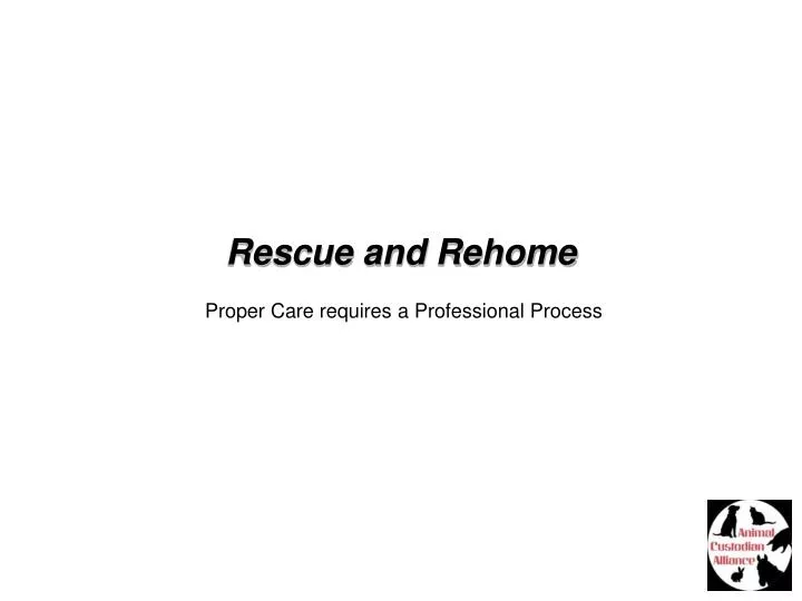 rescue and rehome