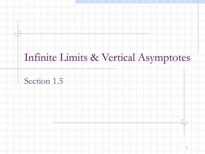 infinite limits vertical asymptotes
