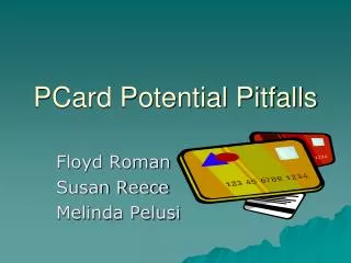 PCard Potential Pitfalls
