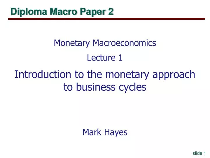 diploma macro paper 2