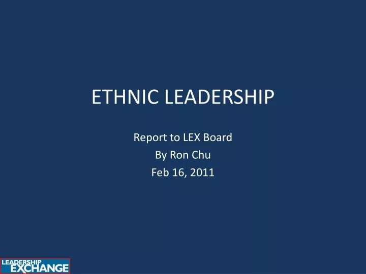 ethnic leadership