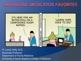 Maximizing Medication Favorites