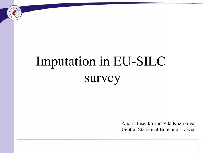 imputation in eu silc survey