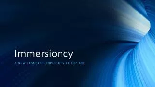 Immersioncy