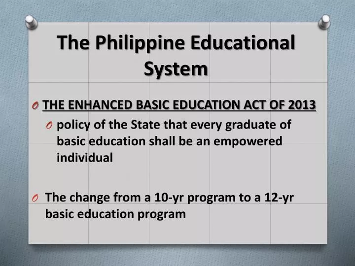 the philippine educational system