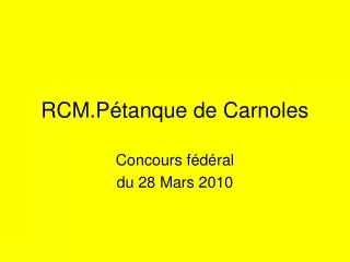 rcm p tanque de carnoles