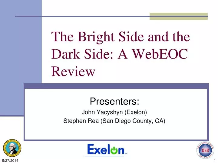the bright side and the dark side a webeoc review