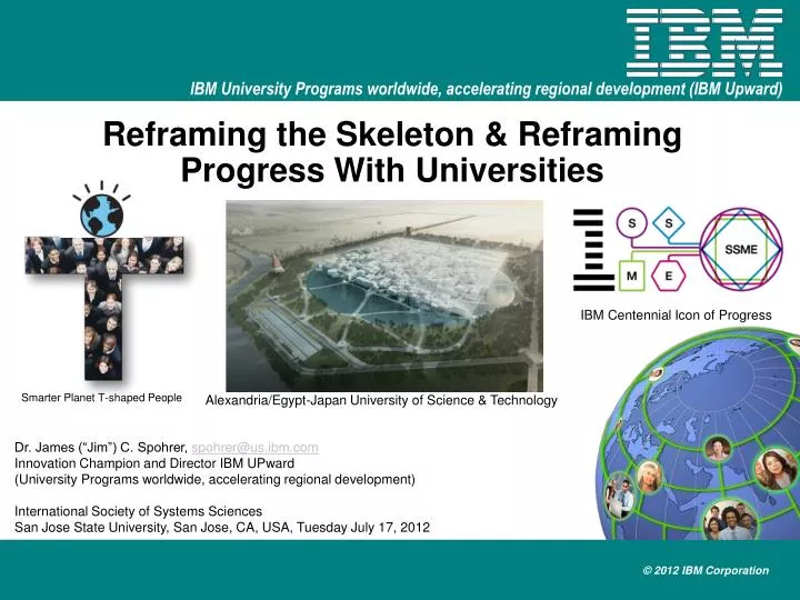 reframing the skeleton reframing progress with universities