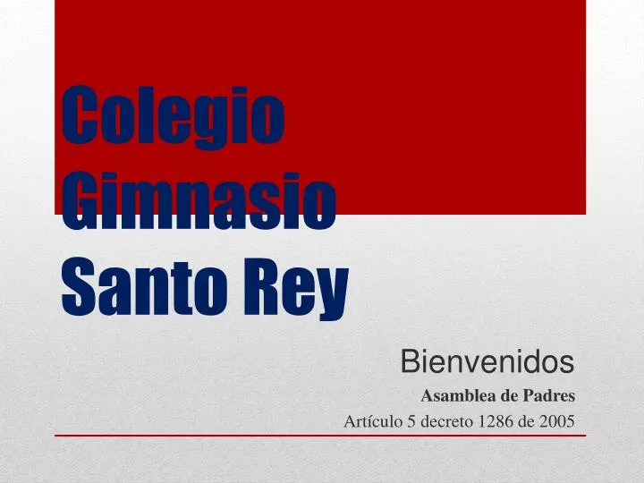 colegio gimnasio santo rey