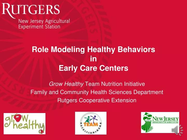 role modeling healthy behaviors in early care centers
