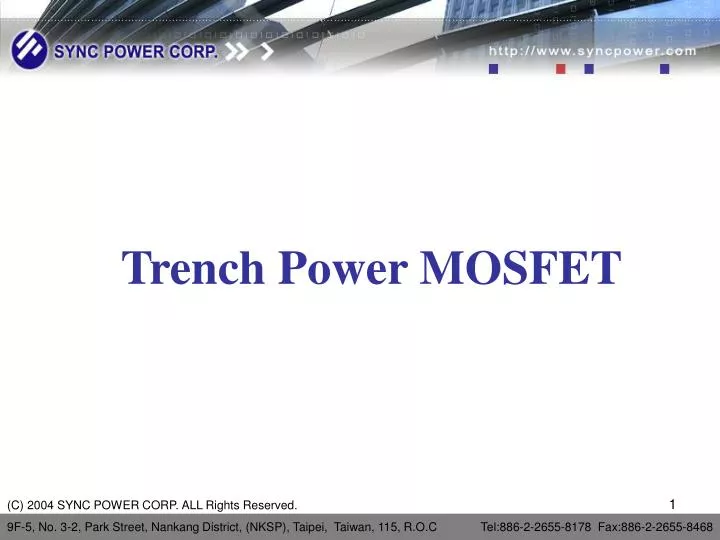 trench power mosfet