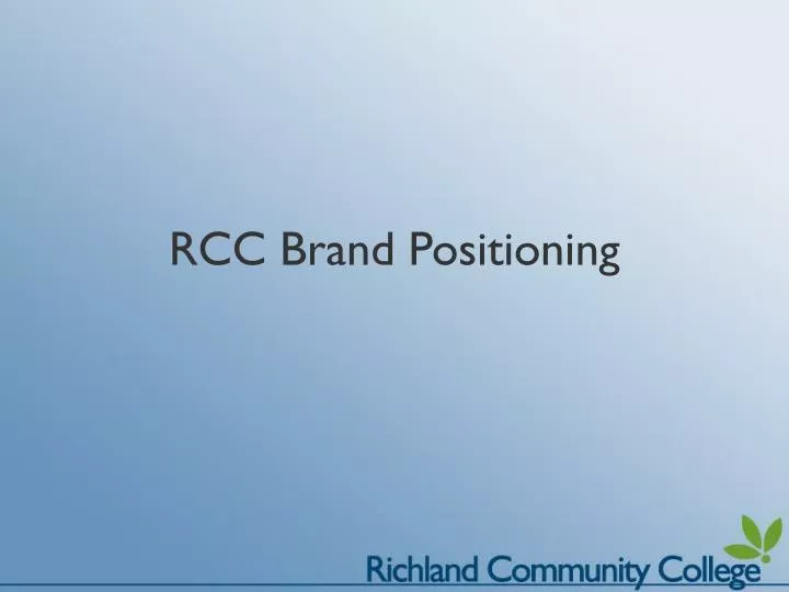 rcc brand positioning