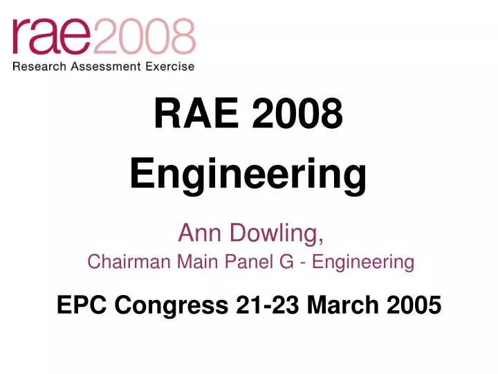 rae 2008 engineering