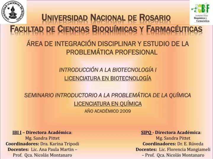 universidad nacional de rosario facultad de ciencias bioqu micas y farmac uticas
