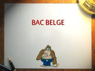 bac belge