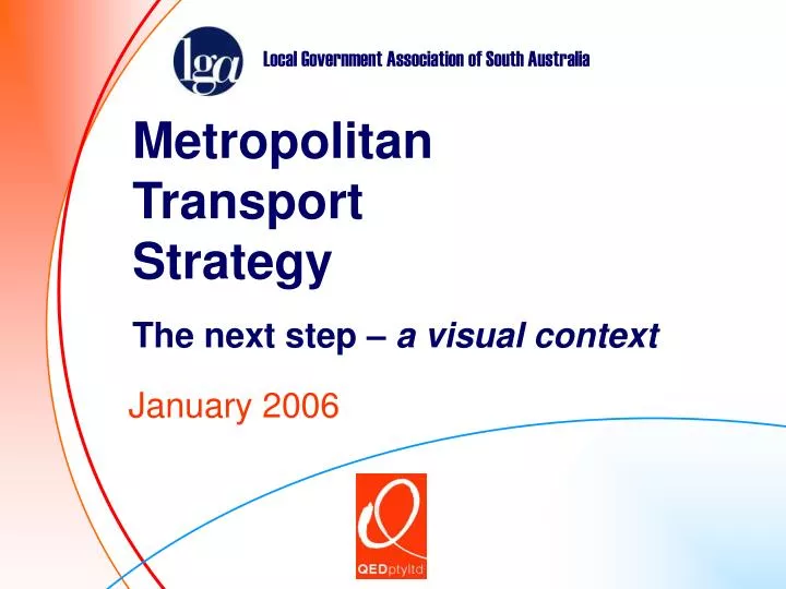 metropolitan transport strategy the next step a visual context