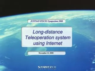 Long-distance Teleoperation system using Internet