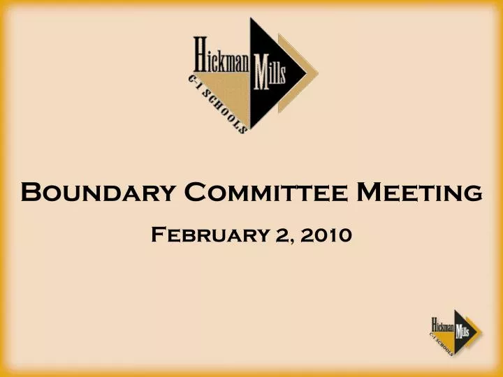 boundary committee meeting