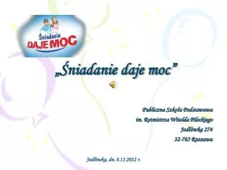niadanie daje moc