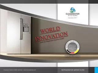 WORLD INNOVATION made by Cleanwater Systems GmbH