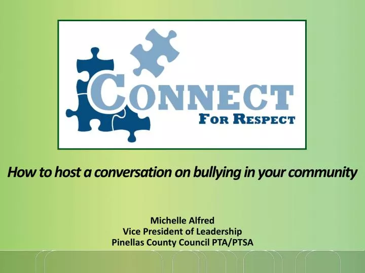 how to host a conversation on bullying in your community