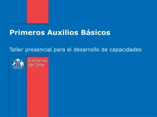 primeros auxilios b sicos