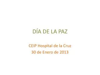 d a de la paz