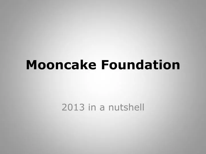 mooncake foundation