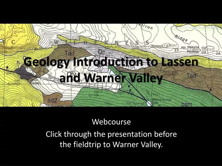 geology introduction to lassen and warner valley