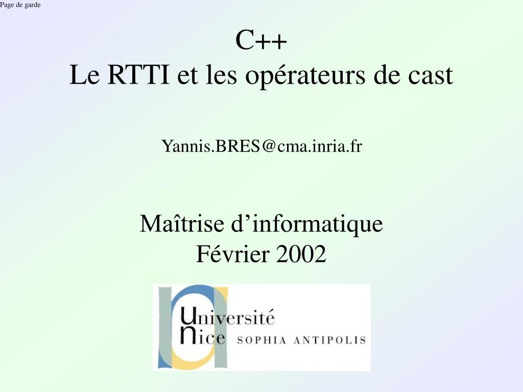 PPT - Page de garde PowerPoint Presentation, free download - ID:4865358