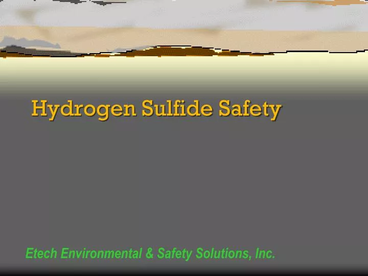 hydrogen sulfide safety