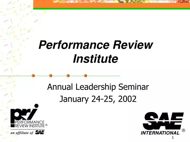 performance review institute