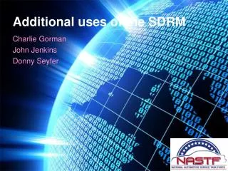 Additional uses of the SDRM