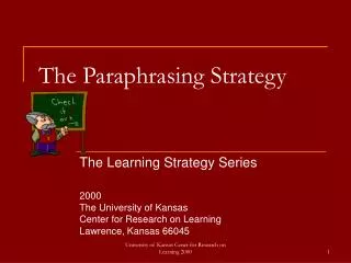 The Paraphrasing Strategy