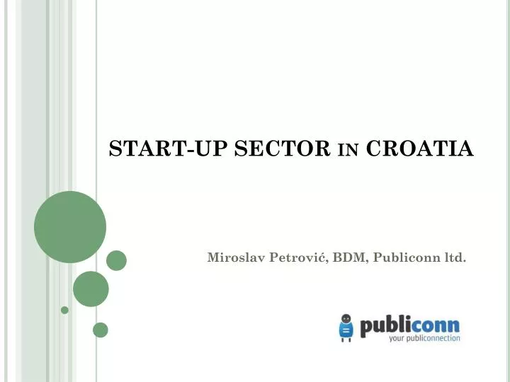 start up sector in croatia