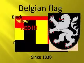 Belgian flag