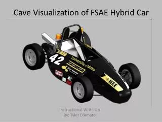 Cave Visualization of FSAE Hybrid Car