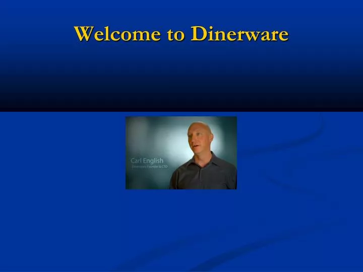 welcome to dinerware