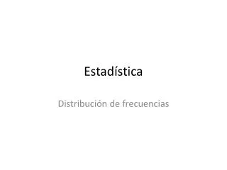 estad stica