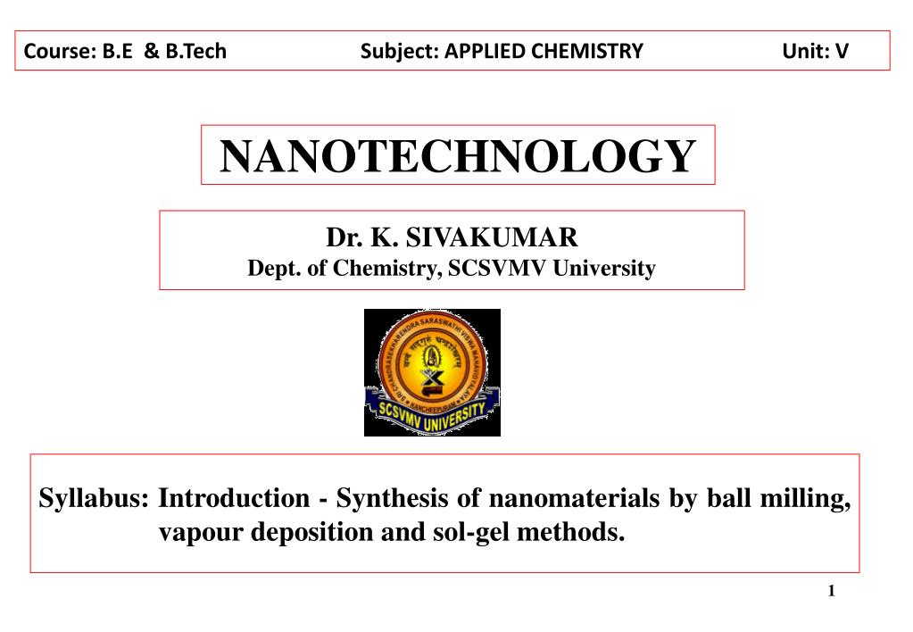 PPT - NANOTECHNOLOGY PowerPoint Presentation, free download - ID:4865808