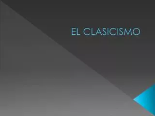 el clasicismo