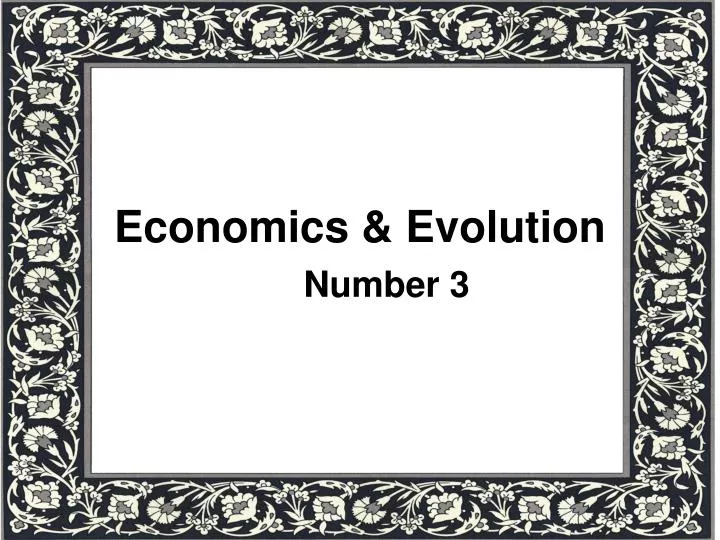 economics evolution