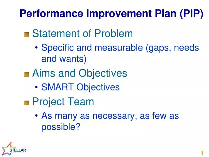 performance improvement plan pip