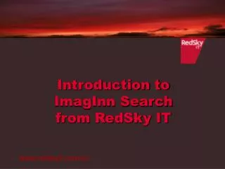 Introduction to ImagInn Search from RedSky IT