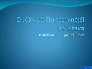 ob nice slunce vn j soustava