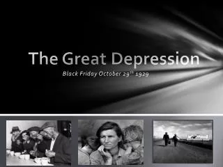 The Great Depression