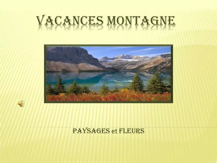 paysages et fleurs