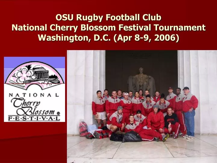 osu rugby football club national cherry blossom festival tournament washington d c apr 8 9 2006