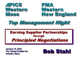 Earning Supplier Partnerships through Principled Negotiations